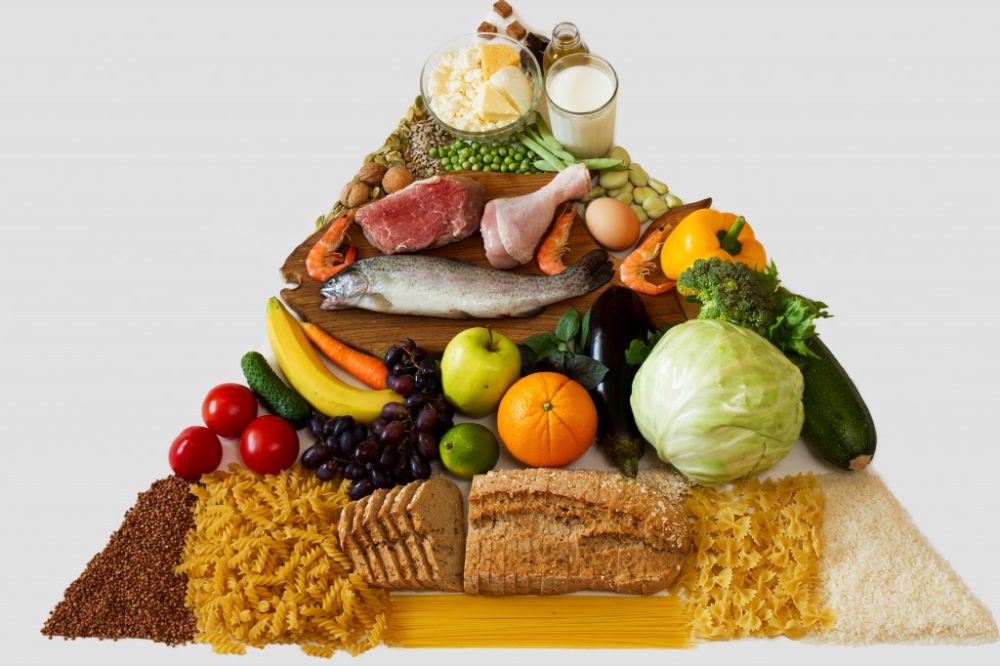Пирамида питания - жиры, белки и углеводы