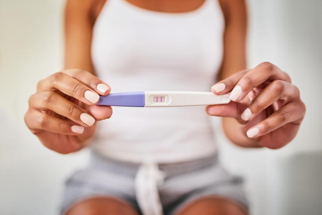 беременная и тест